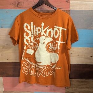 Slipknot Orange Graphic Short Sleeve Tee
